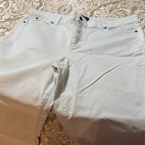 Talbots Simply Flattering 5-pocket Light Teal Boyfriend Jeans